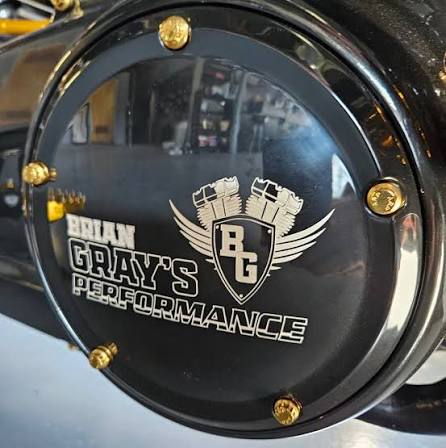 Brian Gray's Performance shop sign in Gilford